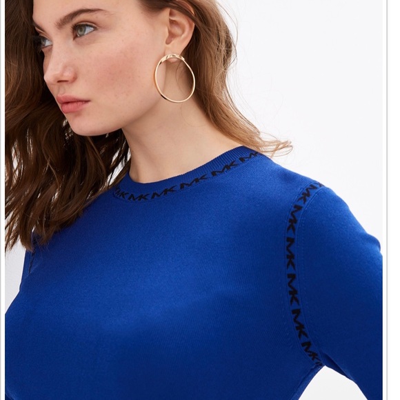 Michael Kors Logo Long sleeve Trim dress - Picture 2 of 14